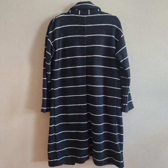 Marine Layer Birdseye Coat Womens Small Striped Knit Long Cardigan - Picture 7 of 9